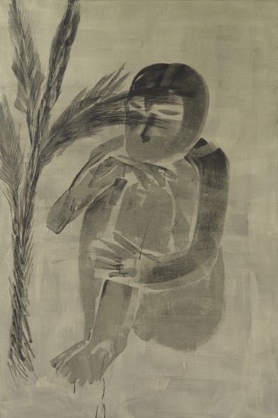 Plantain, 2011, Acrylic on paper, 194x130cm